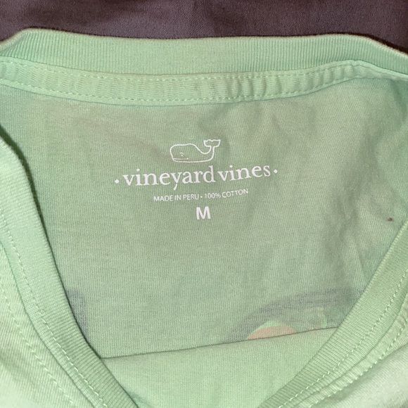 Vineyard Vines Green short sleeve pocket shirt with octopus 🐙 whales 🐳 - Picture 5 of 5